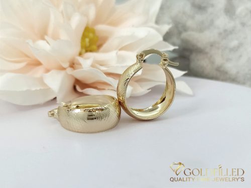 Goldfilled Antiallergén Náušnice 24mm 14K farba	